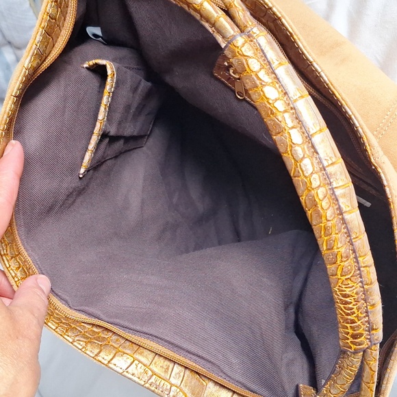 Faux Seude Boho tote - Picture 9 of 12